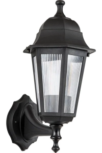 Siyah E27 Duylu Bahçe Armatürü Plastik